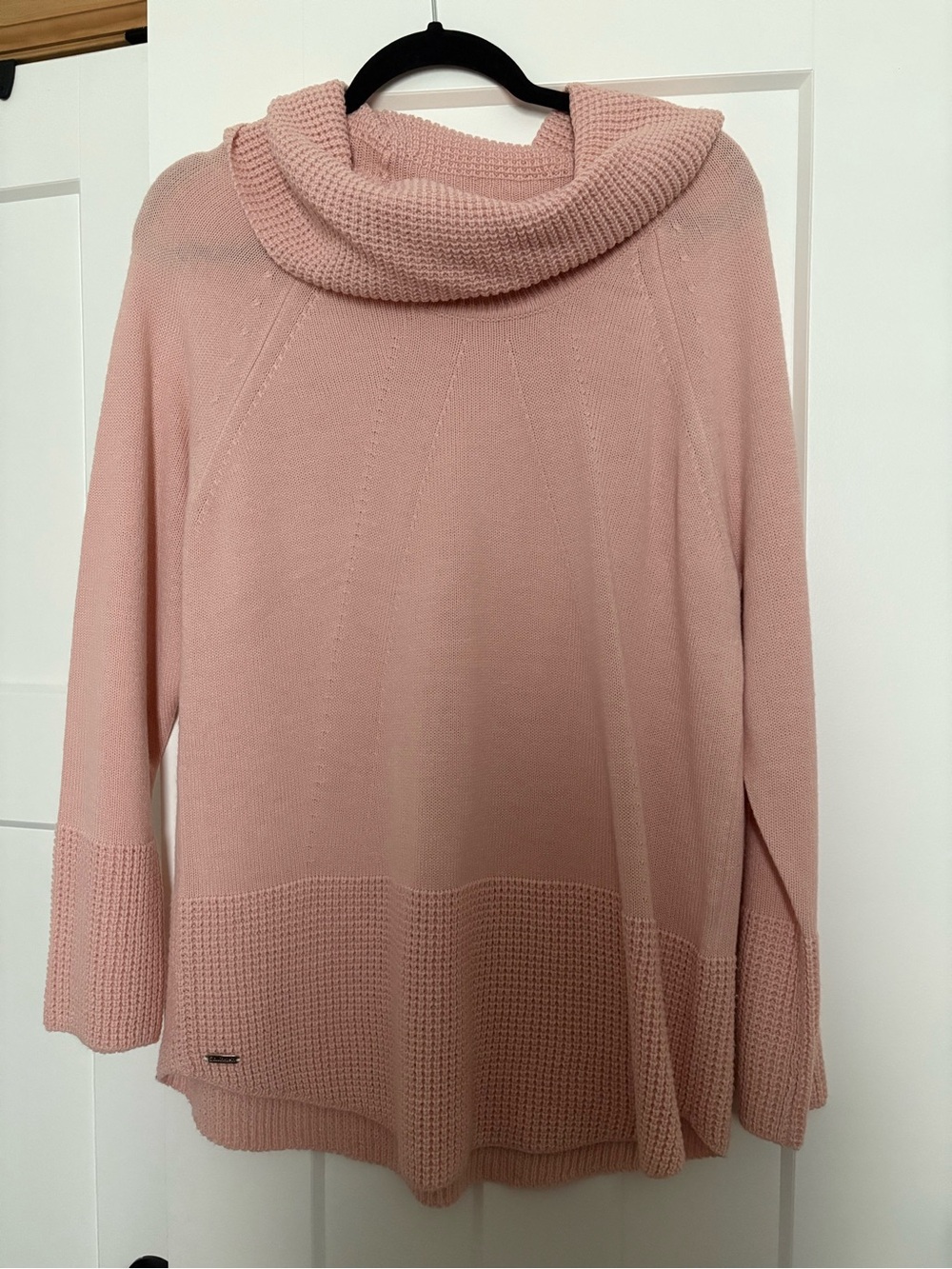Women’s Calvin Klein Dusty Pink Cowl Neck Sweater Size Large